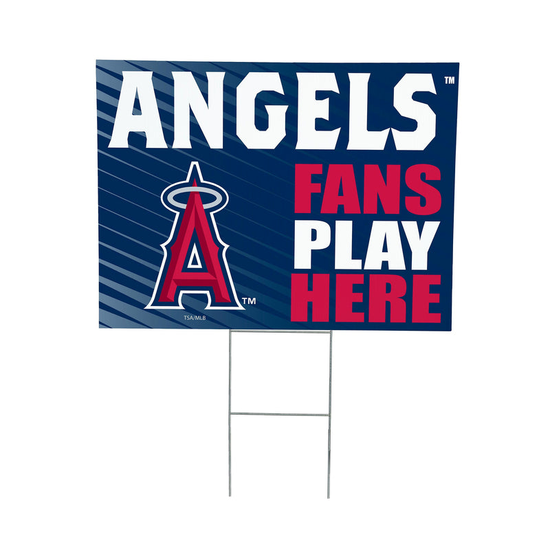 Los Angeles Angels Yard Sign "Fans Play Here"