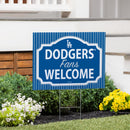 Los Angeles Dodgers Yard Sign, "Fans Welcome"