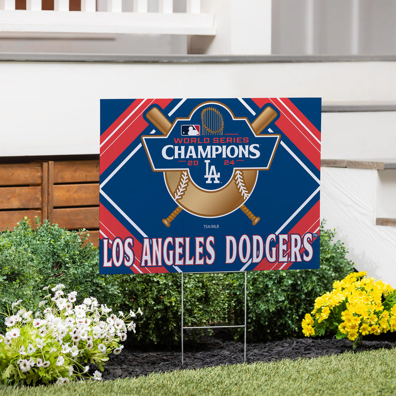 Los Angeles Dodgers World Series Champions 2024 Yard Sign