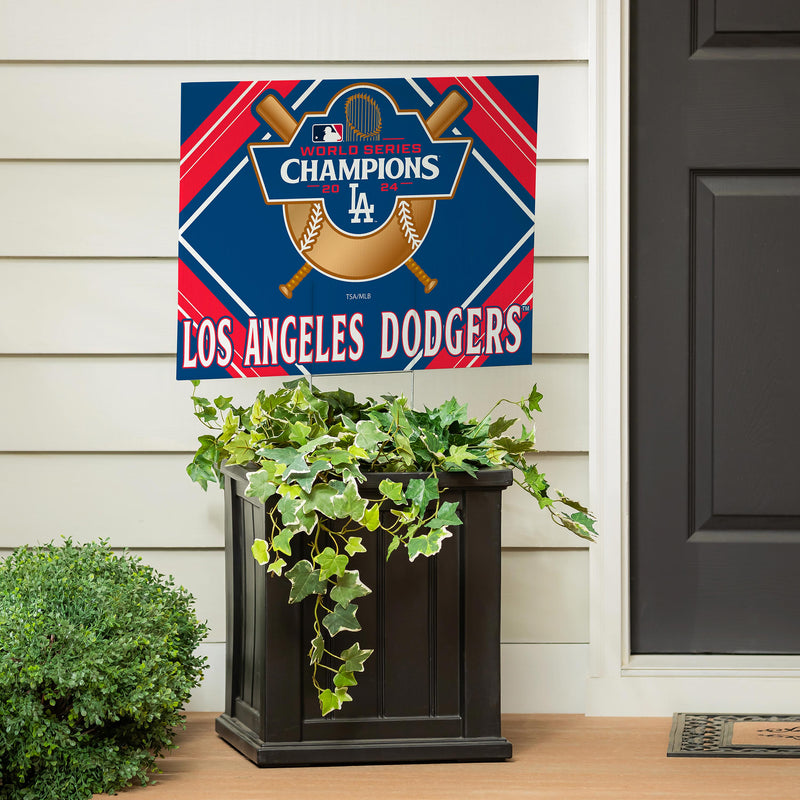 Los Angeles Dodgers World Series Champions 2024 Yard Sign