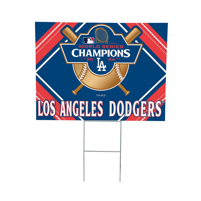 Los Angeles Dodgers World Series Champions 2024 Yard Sign