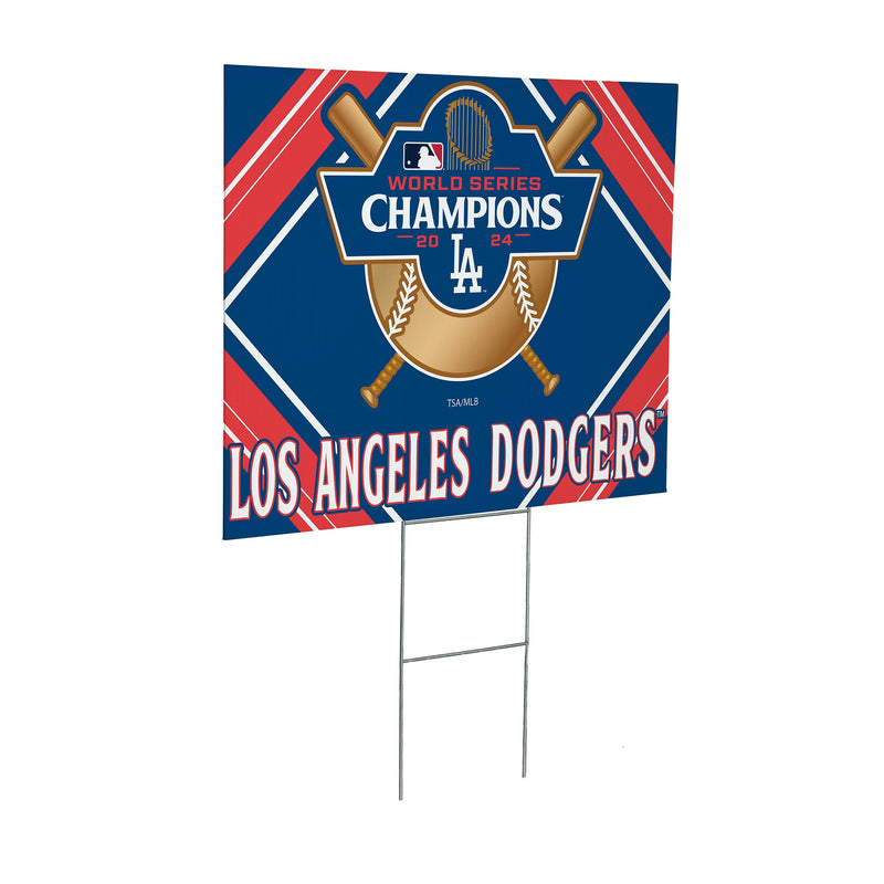 Los Angeles Dodgers World Series Champions 2024 Yard Sign