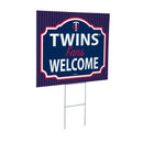 Minnesota Twins Yard Sign, "Fans Welcome"