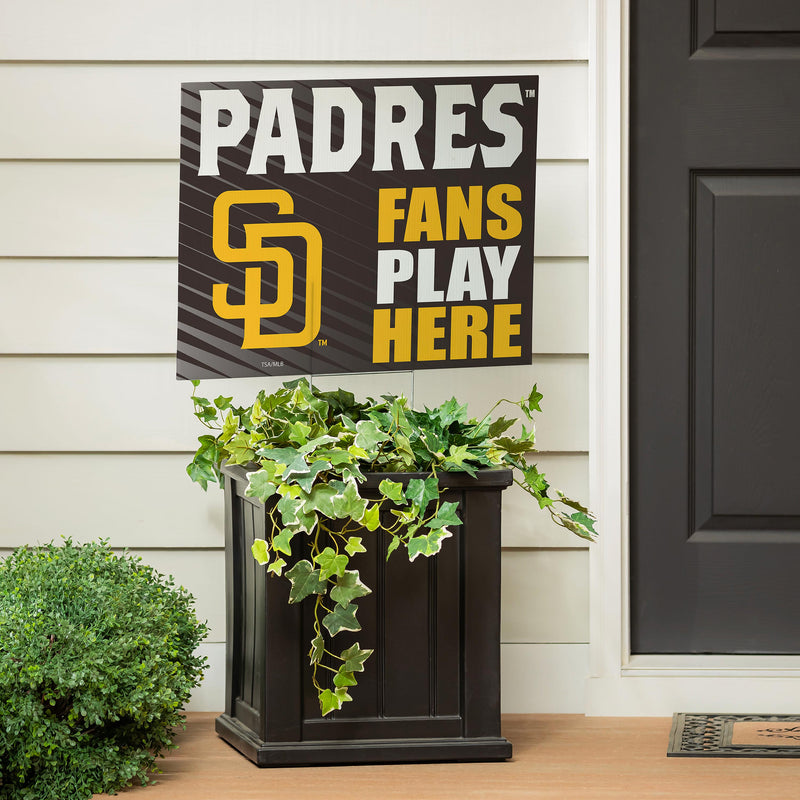 San Diego Padres Yard Sign "Fans Play Here"