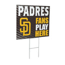 San Diego Padres Yard Sign "Fans Play Here"