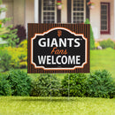 San Francisco Giants Yard Sign, "Fans Welcome"