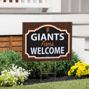 San Francisco Giants Yard Sign, "Fans Welcome"