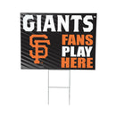 San Francisco Giants Yard Sign "Fans Play Here"