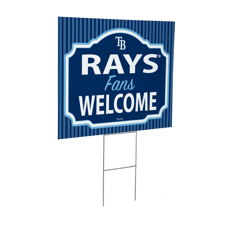 Tampa Bay Rays Yard Sign, "Fans Welcome"