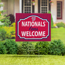 Washington Nationals Yard Sign, "Fans Welcome"