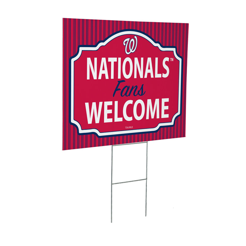 Washington Nationals Yard Sign, "Fans Welcome"