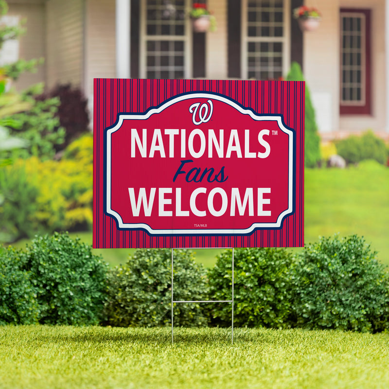 Washington Nationals Yard Sign, "Fans Welcome"