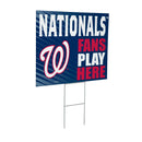 Washington Nationals Yard Sign "Fans Play Here"