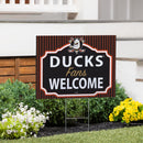 Anaheim Ducks Yard Sign, "Fans Welcome"
