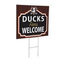 Anaheim Ducks Yard Sign, "Fans Welcome"