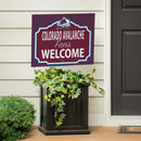 Colorado Avalanche Yard Sign, "Fans Welcome"
