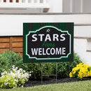Dallas Stars Yard Sign, "Fans Welcome"