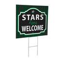 Dallas Stars Yard Sign, "Fans Welcome"