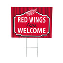 Detroit Red Wings Yard Sign, "Fans Welcome"