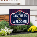 Florida Panthers Yard Sign, "Fans Welcome"