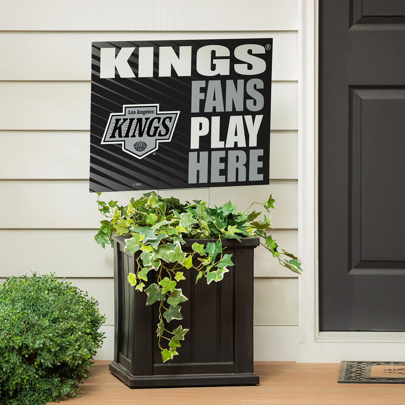 Los Angeles Kings Yard Sign "Fans Play Here"
