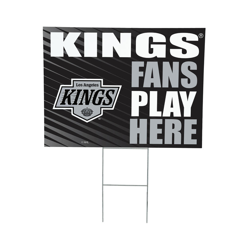 Los Angeles Kings Yard Sign "Fans Play Here"