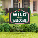 Minnesota Wild Yard Sign, "Fans Welcome"