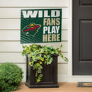 Minnesota Wild Yard Sign "Fans Play Here"