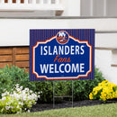 New York Islanders Yard Sign, "Fans Welcome"