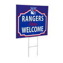 New York Rangers Yard Sign, "Fans Welcome"