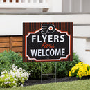 Philadelphia Flyers Yard Sign, "Fans Welcome"