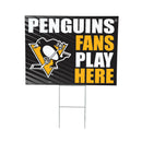 Pittsburgh Penguins Yard Sign "Fans Play Here"