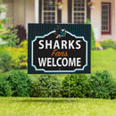 San Jose Sharks Yard Sign, "Fans Welcome"