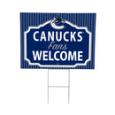 Vancouver Canucks Yard Sign, "Fans Welcome"