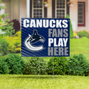 Vancouver Canucks Yard Sign "Fans Play Here"