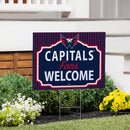 Washington Capitals Yard Sign, "Fans Welcome"
