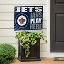 Winnipeg Jets Yard Sign "Fans Play Here"