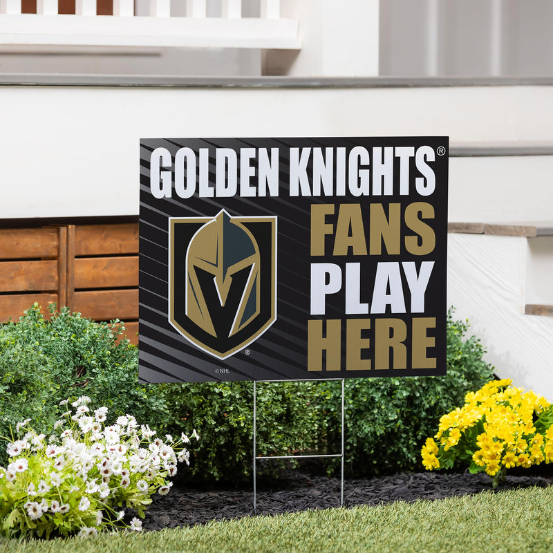 Las Vegas Golden Knights Yard Sign "Fans Play Here"