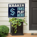 Seattle Kraken Yard Sign "Fans Play Here"
