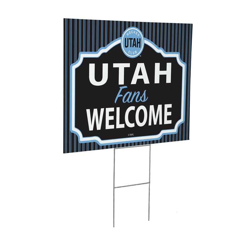 Utah Mammoth Yard Sign, "Fans Welcome"
