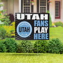 Utah Mammoth Yard Sign "Fans Play Here"