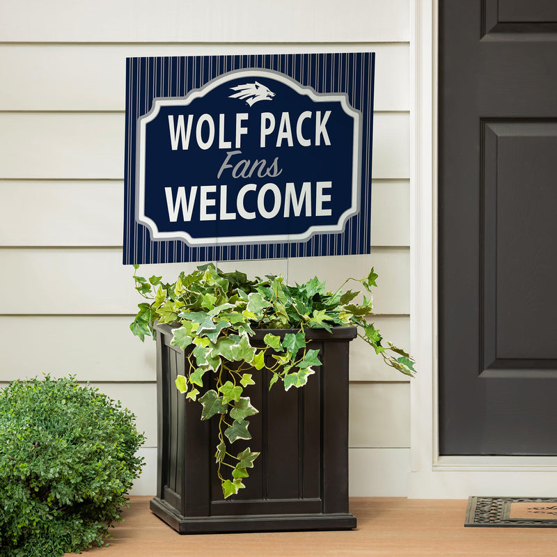 University of Nevada Yard Sign, "Fans Welcome"
