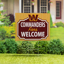 Washington Commanders Yard Sign, "Fans Welcome"