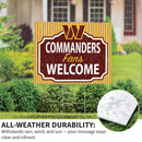 Washington Commanders Yard Sign, "Fans Welcome"