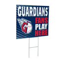Cleveland Guardians Yard Sign "Fans Play Here"
