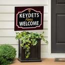 Virginia Military Institute Yard Sign, "Fans Welcome"