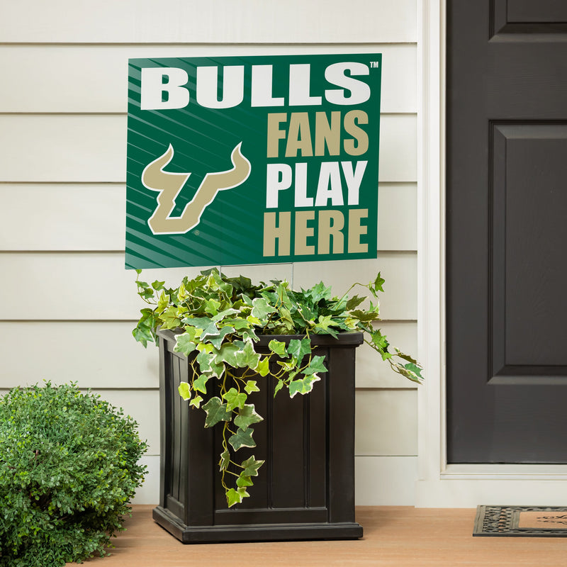 University of South Florida Yard Sign "Fans Play Here"