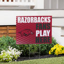 University of Arkansas Yard Sign "Fans Play Here"