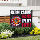University of Louisiana at Lafayette Yard Sign "Fans Play Here"
