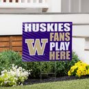 University of Washington Yard Sign "Fans Play Here"